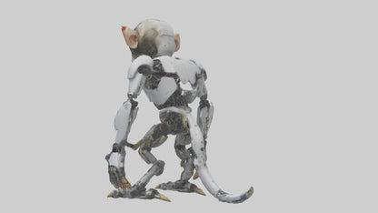 3D model Robot version of a robot monkey model VR / AR / low-poly