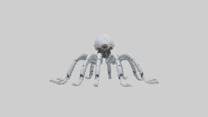 3D model Robot version of a robot squid model VR / AR / low-poly