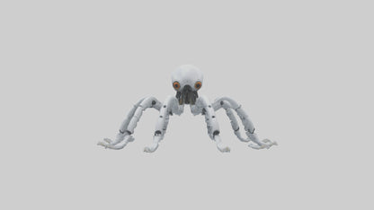 3D model Robot version of a robot squid model VR / AR / low-poly