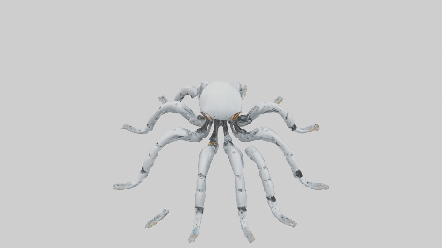3D model Robot version of a robot squid model VR / AR / low-poly