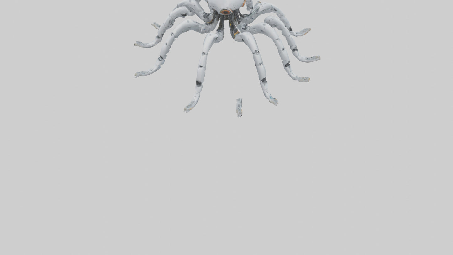 3D model Robot version of a robot squid model VR / AR / low-poly