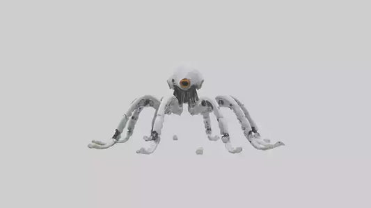 3D model Robot version of a robot squid model VR / AR / low-poly