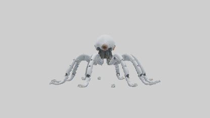 3D model Robot version of a robot squid model VR / AR / low-poly