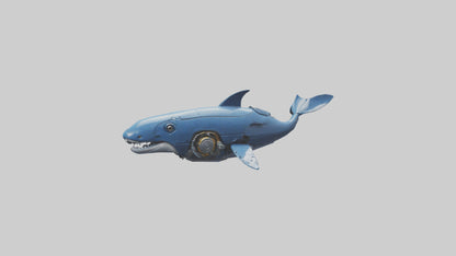 Robot version of a robot whale model 3D model