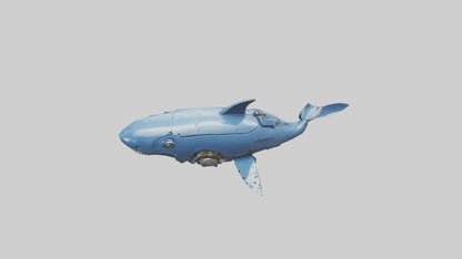 Robot version of a robot whale model 3D model