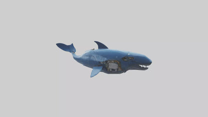 Robot version of a robot whale model 3D model