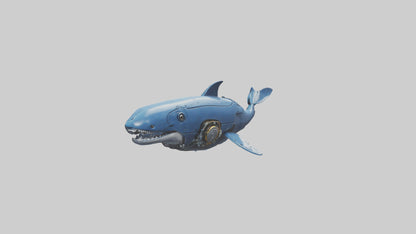 Robot version of a robot whale model 3D model
