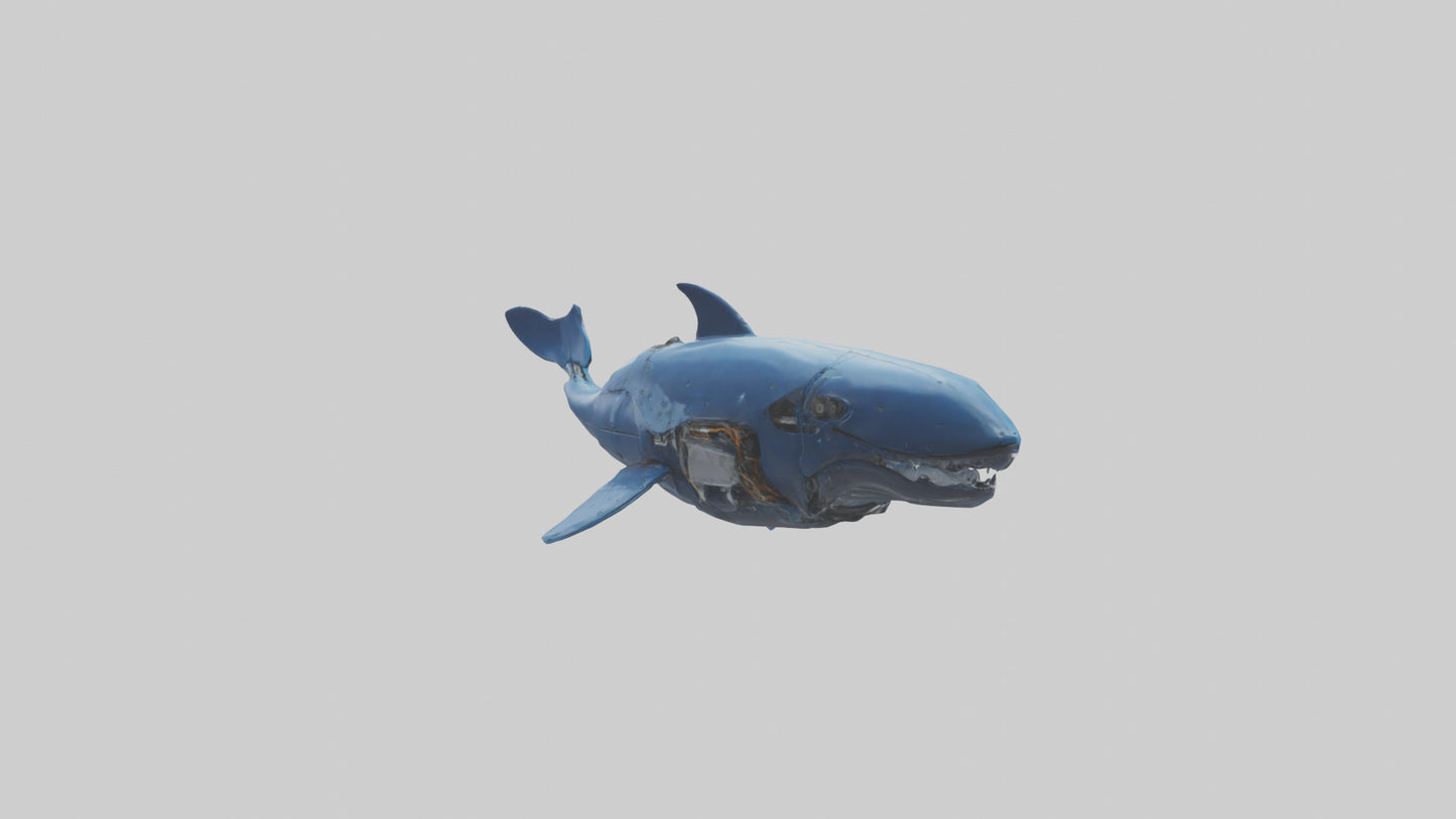 Robot version of a robot whale model 3D model