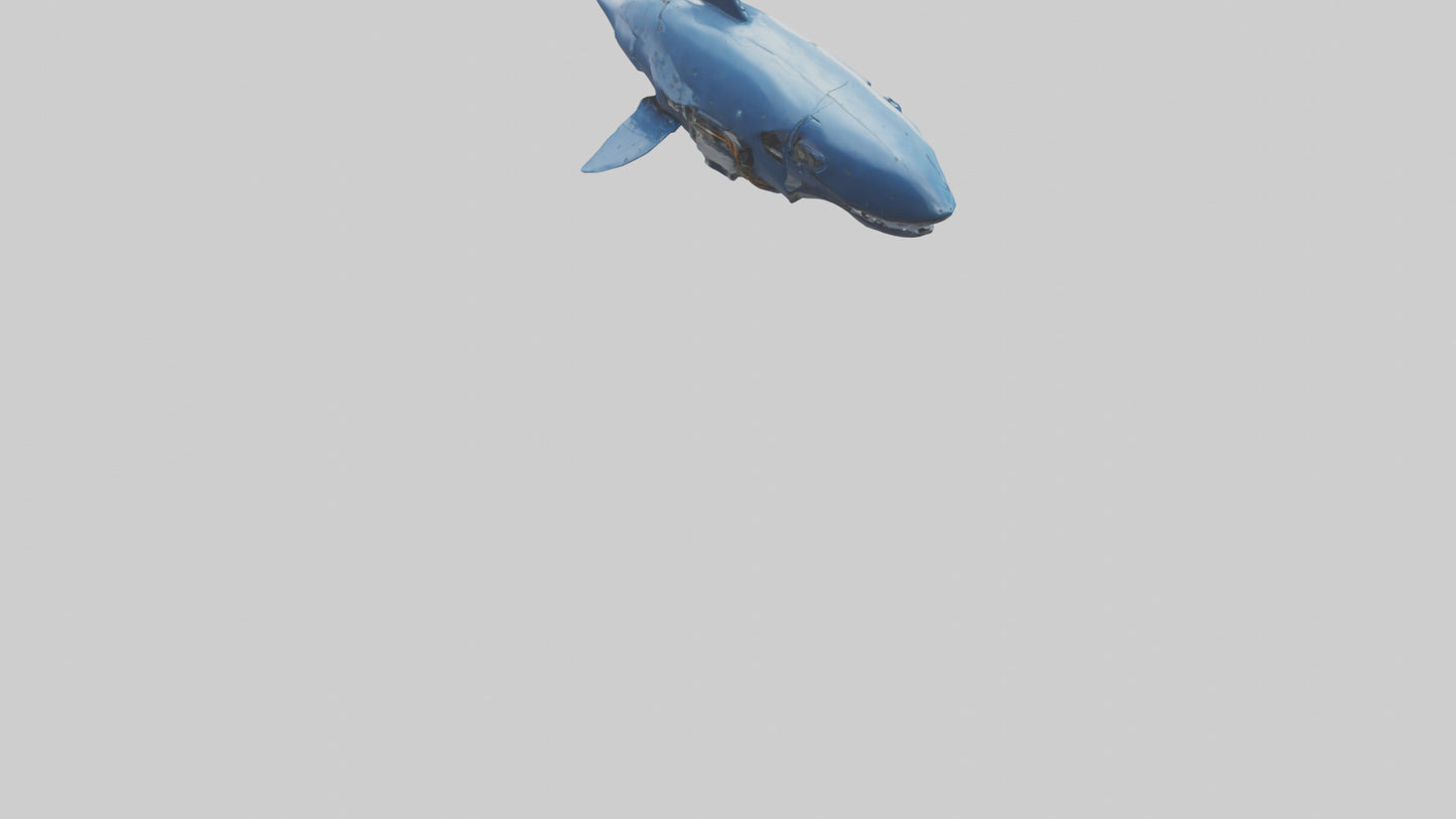 Robot version of a robot whale model 3D model