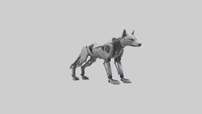 Robot version of a robot wolf model 3D model