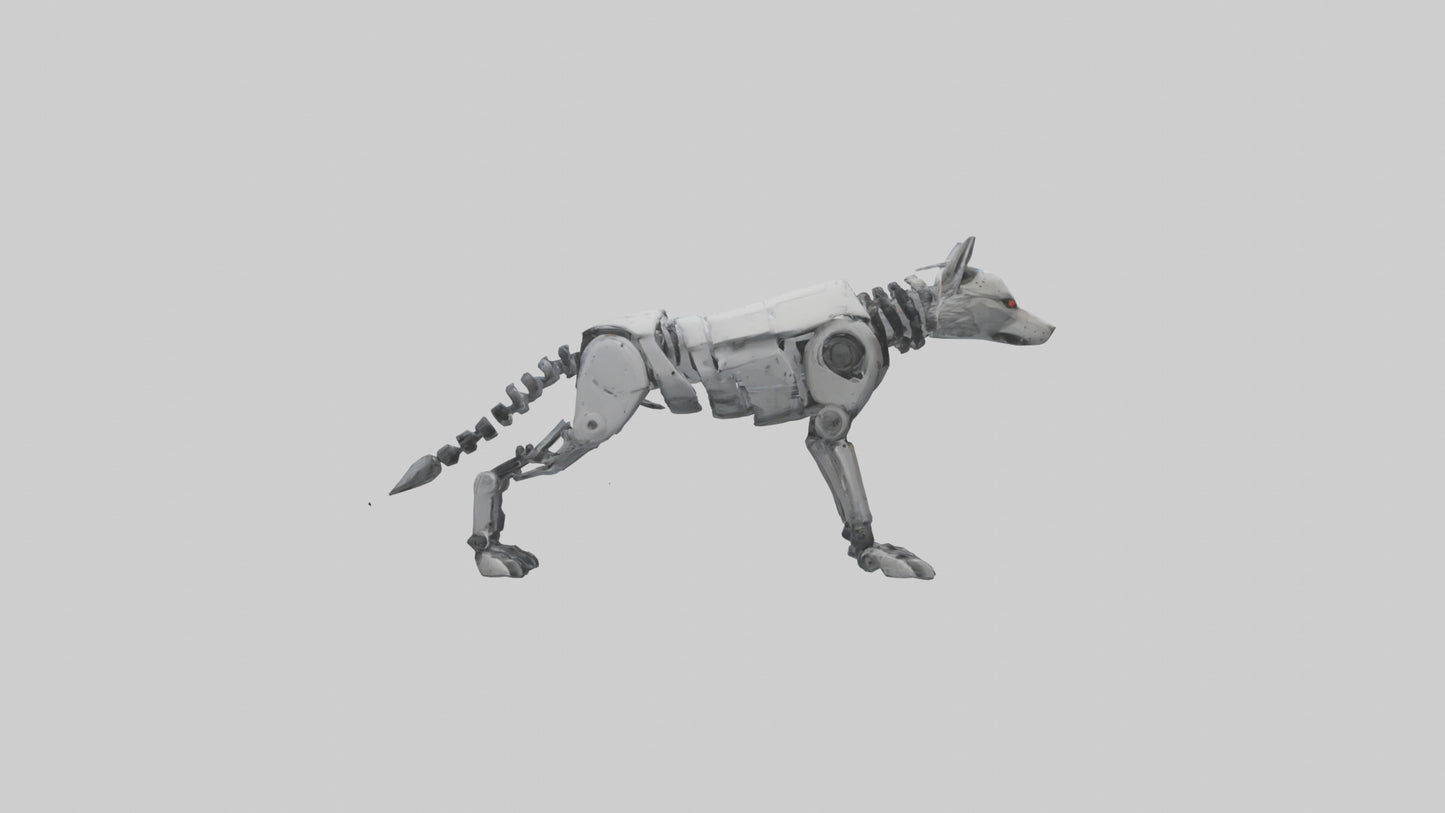 Robot version of a robot wolf model 3D model