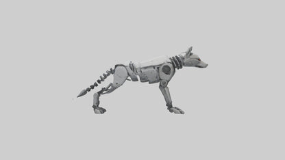 Robot version of a robot wolf model 3D model
