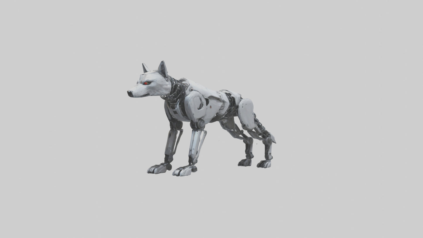 Robot version of a robot wolf model 3D model