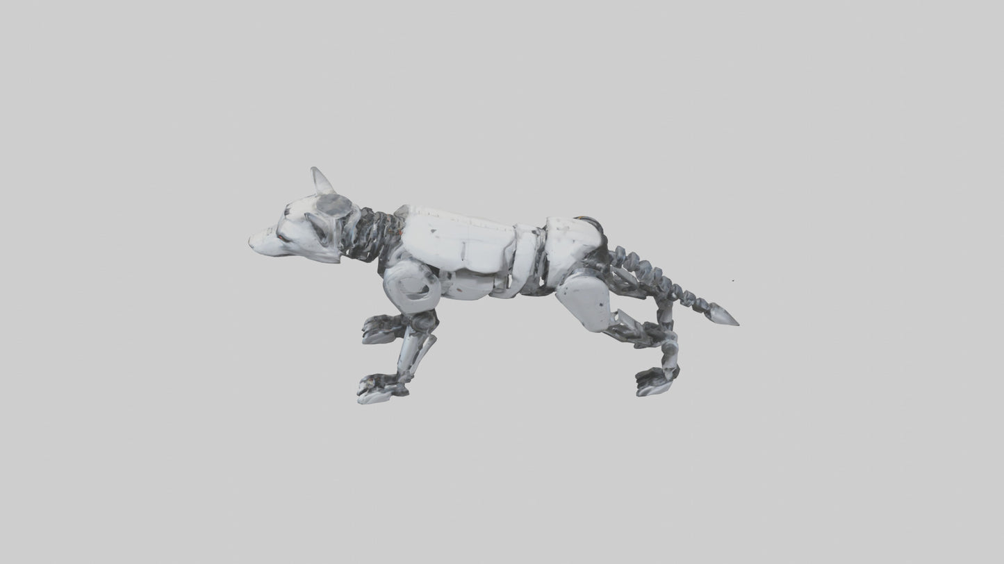 Robot version of a robot wolf model 3D model
