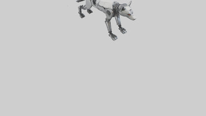 Robot version of a robot wolf model 3D model
