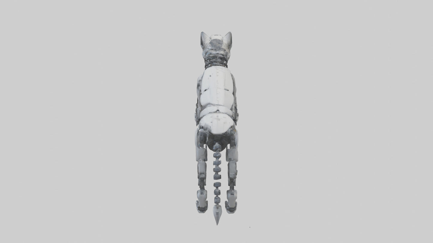 Robot version of a robot wolf model 3D model