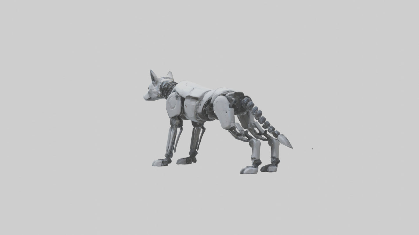 Robot version of a robot wolf model 3D model