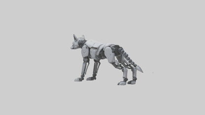 Robot version of a robot wolf model 3D model