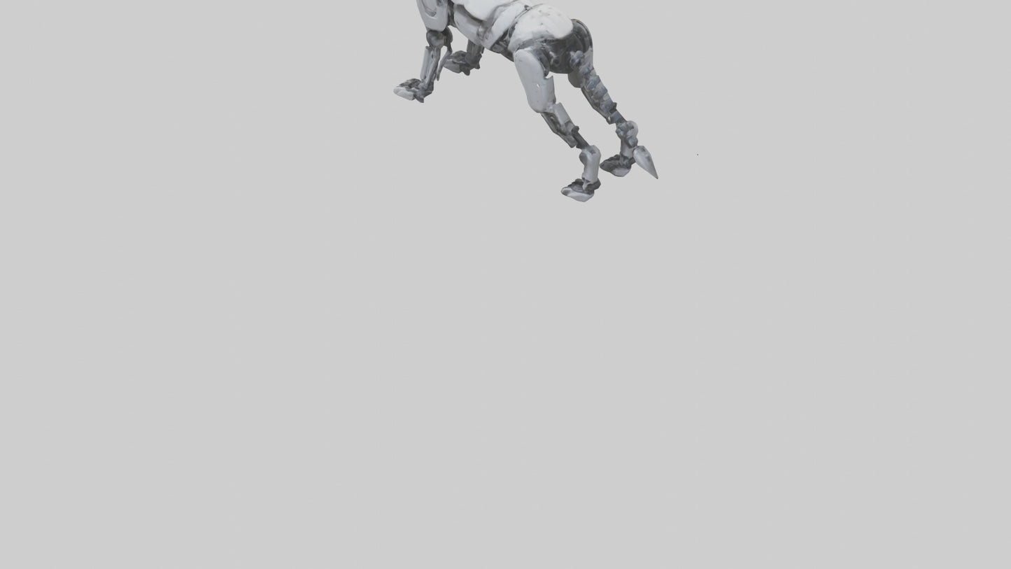 Robot version of a robot wolf model 3D model