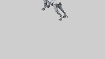 Robot version of a robot wolf model 3D model