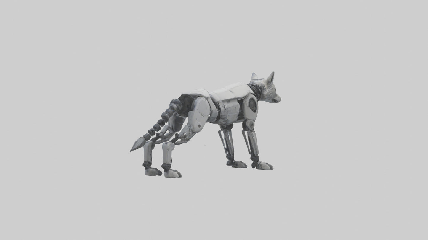 Robot version of a robot wolf model 3D model