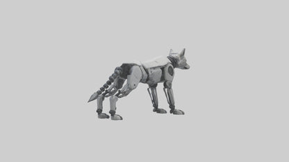Robot version of a robot wolf model 3D model