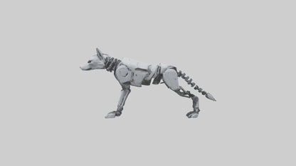 Robot version of a robot wolf model 3D model
