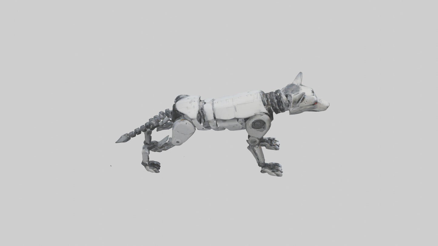 Robot version of a robot wolf model 3D model