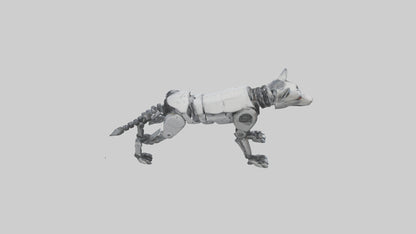Robot version of a robot wolf model 3D model