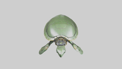 3D model Robot version of a sea turtle model VR / AR / low-poly