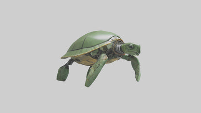 3D model Robot version of a sea turtle model VR / AR / low-poly