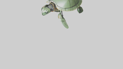 3D model Robot version of a sea turtle model VR / AR / low-poly