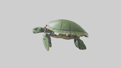 3D model Robot version of a sea turtle model VR / AR / low-poly