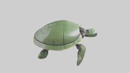 3D model Robot version of a sea turtle model VR / AR / low-poly