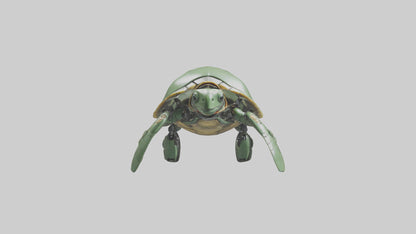 3D model Robot version of a sea turtle model VR / AR / low-poly