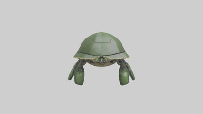3D model Robot version of a sea turtle model VR / AR / low-poly