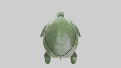 3D model Robot version of a sea turtle model VR / AR / low-poly