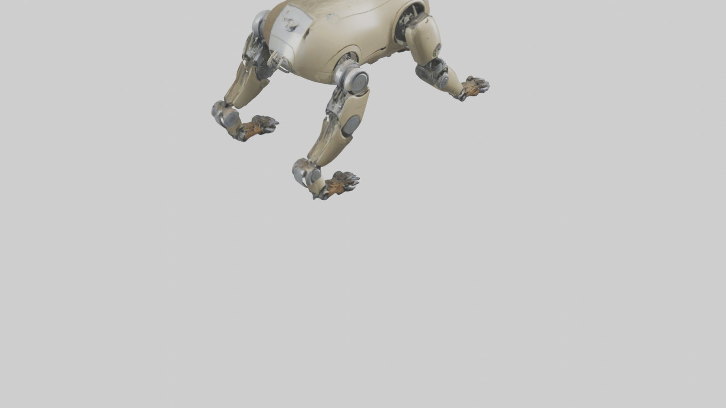 3D model Robot version of a sloth model VR / AR / low-poly
