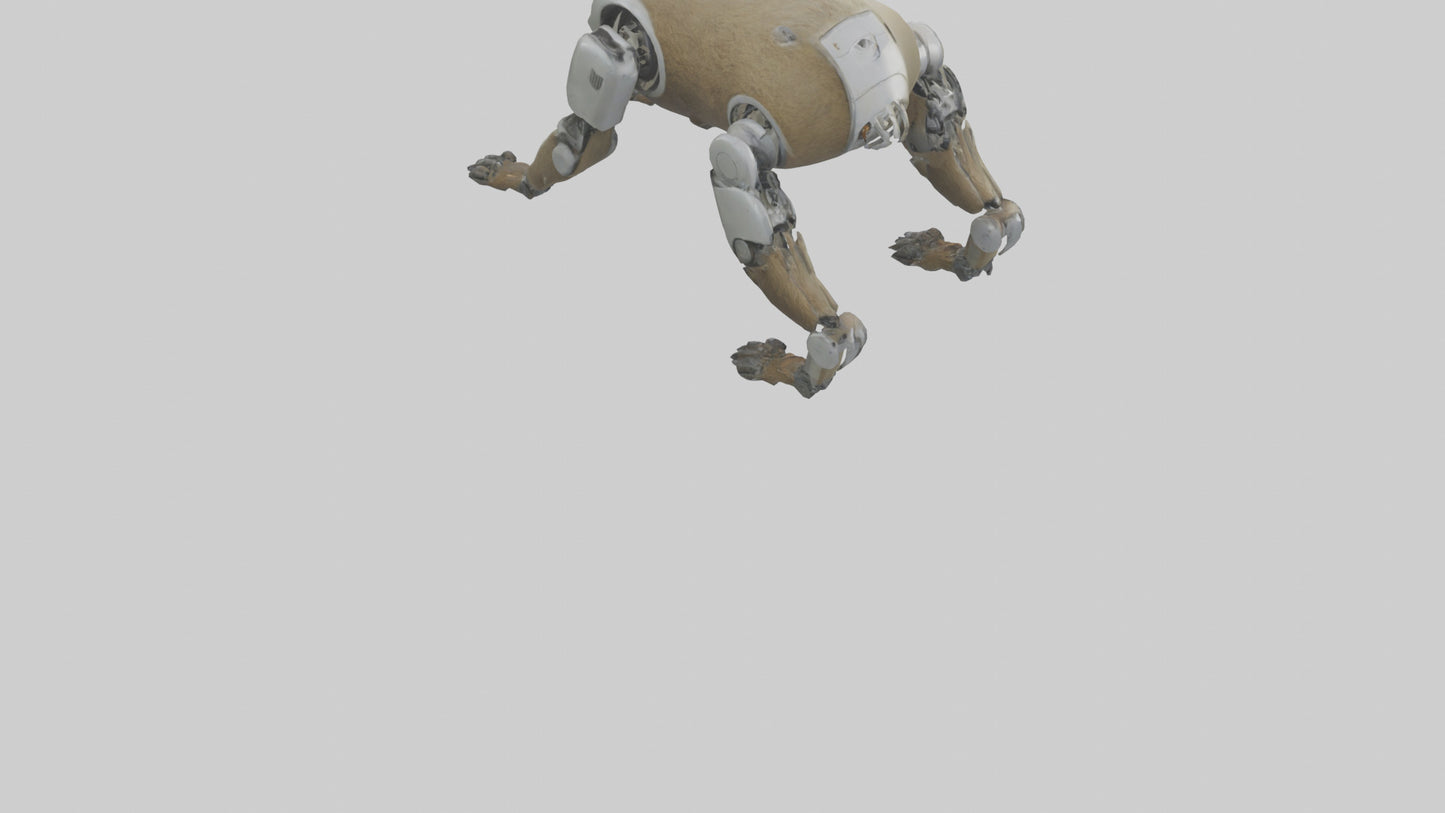 3D model Robot version of a sloth model VR / AR / low-poly
