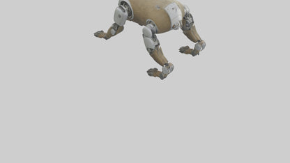 3D model Robot version of a sloth model VR / AR / low-poly