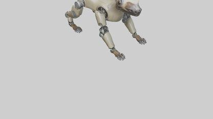 3D model Robot version of a sloth model VR / AR / low-poly