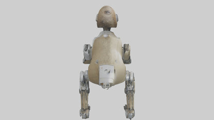 3D model Robot version of a sloth model VR / AR / low-poly