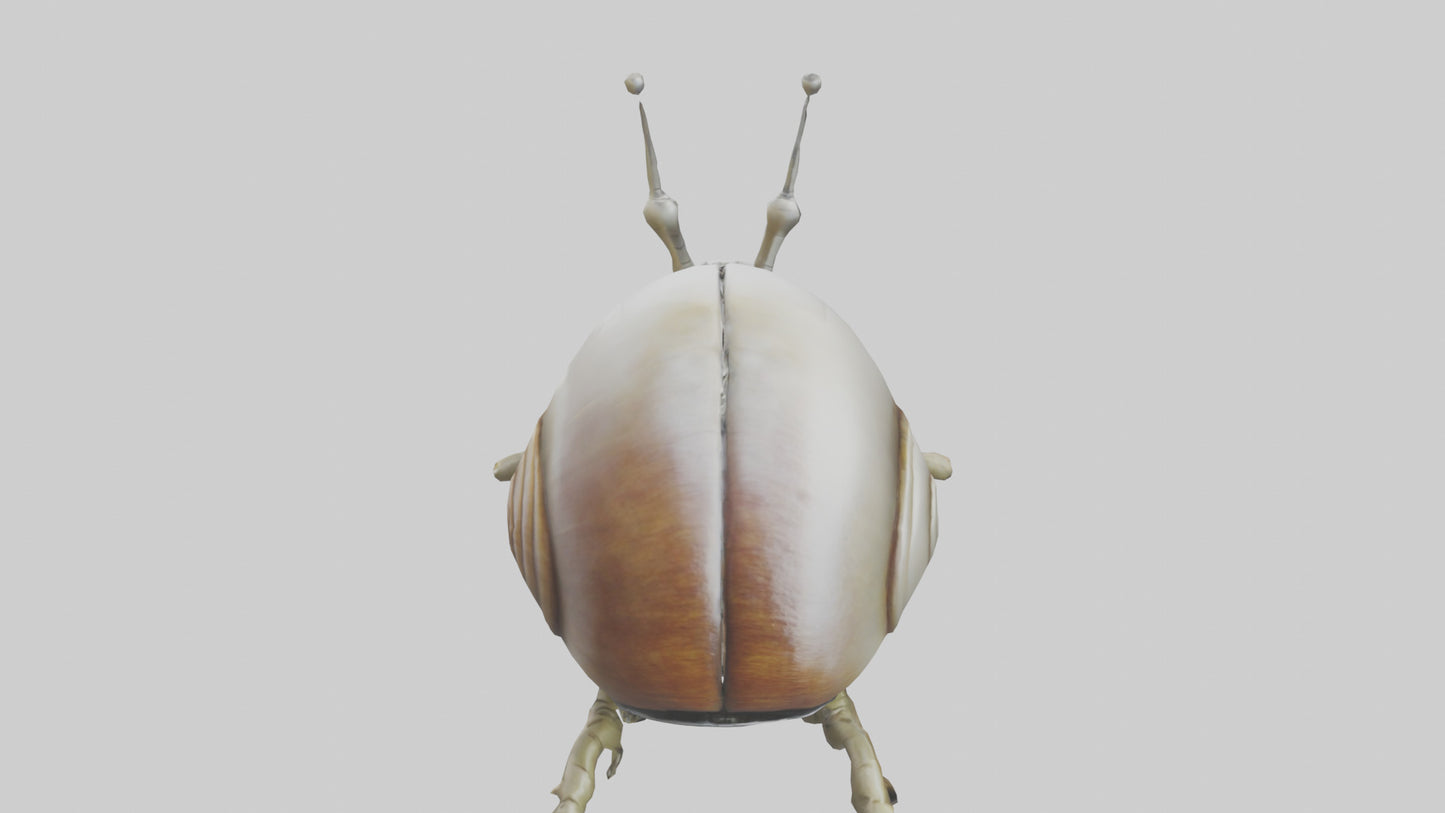 3D model Robot version of a snail model VR / AR / low-poly