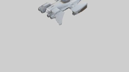 3D model Robot version of a spaceship model VR / AR / low-poly
