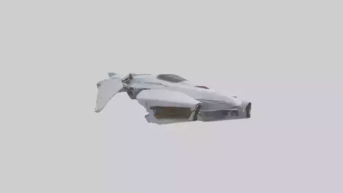 3D model Robot version of a spaceship model VR / AR / low-poly