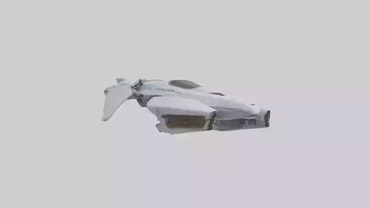3D model Robot version of a spaceship model VR / AR / low-poly
