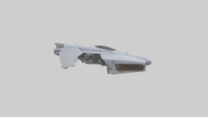 3D model Robot version of a spaceship model VR / AR / low-poly