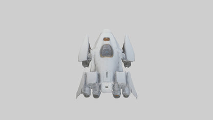 3D model Robot version of a spaceship model VR / AR / low-poly