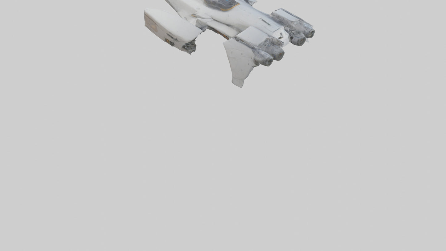 3D model Robot version of a spaceship model VR / AR / low-poly
