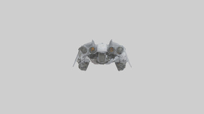 3D model Robot version of a spaceship model VR / AR / low-poly